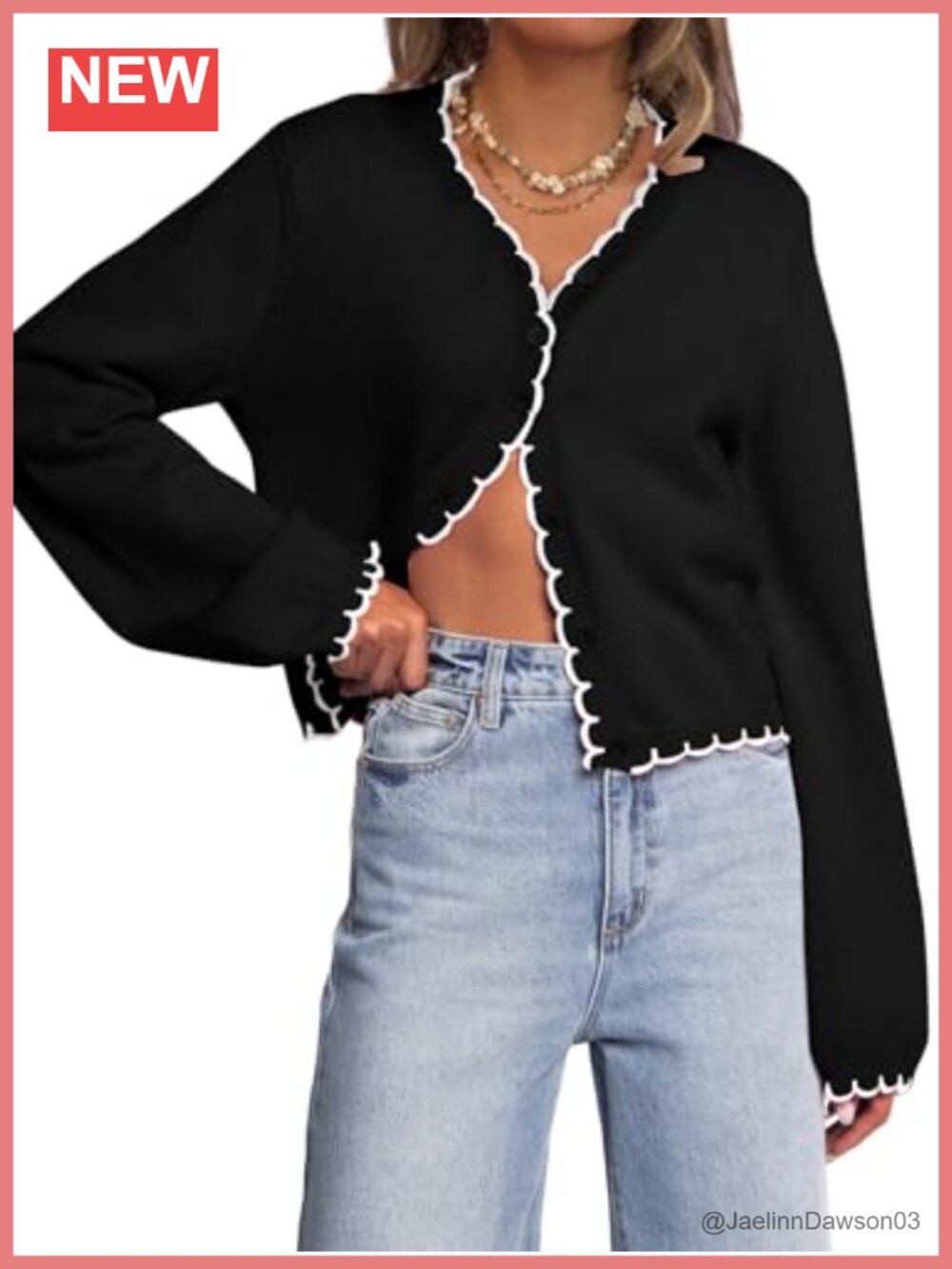 Women's Open Front Cropped Cardigan Sweater Long Sleeve Knit